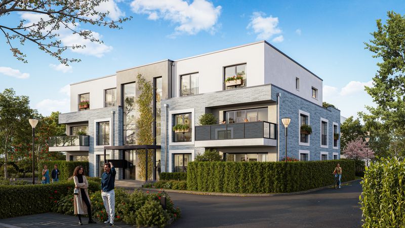 Wohnen mit Garten: 3-Zimmer-Erdgeschosswohnung mit Terrasse nach Westen